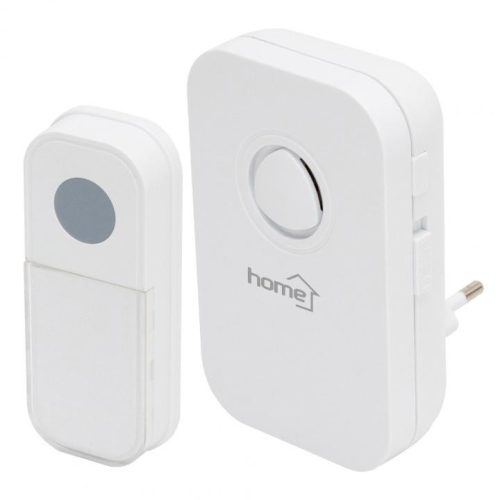 SOMOGYI Home DB 1031AC vezeték nélküli csengő, 100m hatótáv, 3-fokozatú hangerő, 36 dallam, 8 párosítható nyomógomb, zavarvédett, 230V-os tápellátás