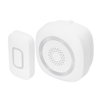   SOMOGYI Home DB 1601DC vezeték nélküli csengő, 160m hatótáv, 60 dallam, 3-fokozatú hangerő és némítás, kapcsolható fényjelzés, elemes tápellátás