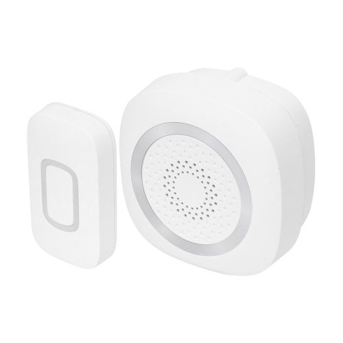 SOMOGYI Home DB 1601DC vezeték nélküli csengő, 160m hatótáv, 60 dallam, 3-fokozatú hangerő és némítás, kapcsolható fényjelzés, elemes tápellátás