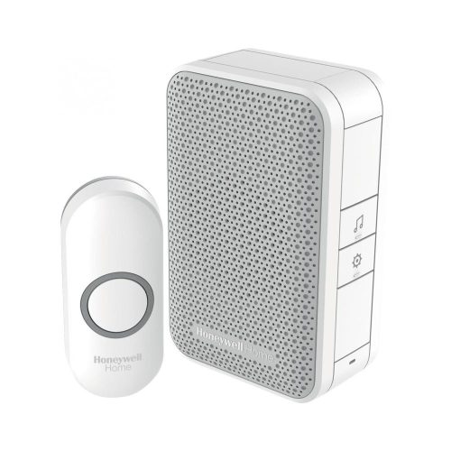SOMOGYI Honeywell Home DC311N vezeték nélküli csengő, 150m hatótávolság, 4 dallam, IP55 védett nyomógomb, elemes tápellátás