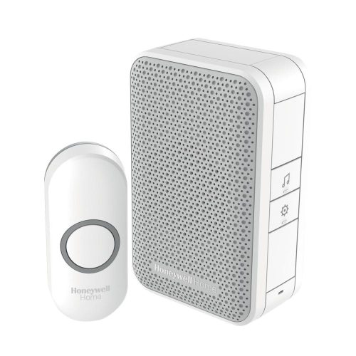 SOMOGYI Honeywell Home DC311NP2 vezeték nélküli csengő, 150m hatótávolság, 4 dallam, IP55 védett nyomógomb, 230V tápellátás