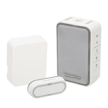   SOMOGYI Honeywell Home DC315SCVL vezeték nélküli csengő, vezetékes - vezeték nélküli átlakítóval, 150m hatótáv, 6 dallam, időzíthető némítás, LED jelzőfény, állítható hangerő, elemes tápellátás