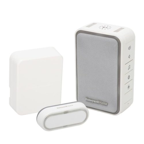 SOMOGYI Honeywell Home DC315SCVL vezeték nélküli csengő, vezetékes - vezeték nélküli átlakítóval, 150m hatótáv, 6 dallam, időzíthető némítás, LED jelzőfény, állítható hangerő, elemes tápellátás
