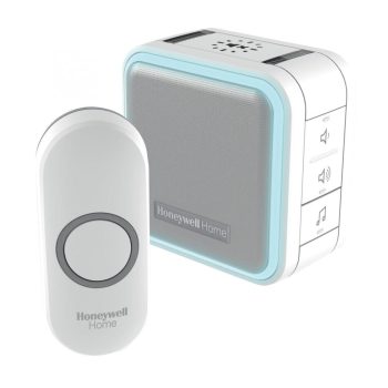   SOMOGYI Honeywell Home DC515N vezeték nélküli csengő, 150m hatótáv, 9 dallam, időzíthető némítás, LED fényjelzés, többcsatornás, elemes tápellátás