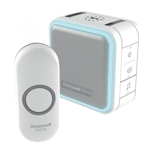 SOMOGYI Honeywell Home DC515N vezeték nélküli csengő, 150m hatótáv, 9 dallam, időzíthető némítás, LED fényjelzés, többcsatornás, elemes tápellátás