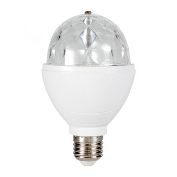   SOMOGYI Home DL 4/27 LED diszkólámpa, 360°forgó búra, 3 x 1 W RGB LED