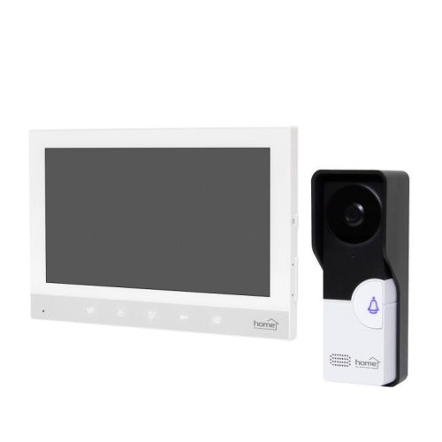 SOMOGYI Home DPV260 7 colos videó-kaputelefon szett, éjszakai kameramóddal, 30 féle csengetési dallammal, kitekintő funkcióval, érintőgombokkal, bővíthető