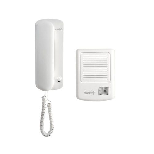 SOMOGYI Home DP 01 vezetékes kaputelefon szett, kétvezetékes rendszer, kiváló hangátvitel, integrált kapunyitó elektronika, könnyű üzembe helyezés
