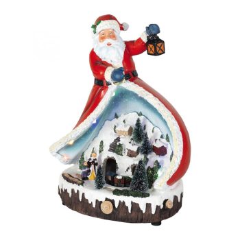   SOMOGYI Home DRM 13 dioráma, mikulás, színes LED, kisvonat, világító, zenélő, beltéri