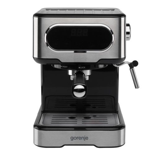 SOMOGYI Gorenje ESCM15DBK digitális eszpresszó kávéfőző, 15 bar, érintőgombok, 1,5 literes tartáy, 1100W