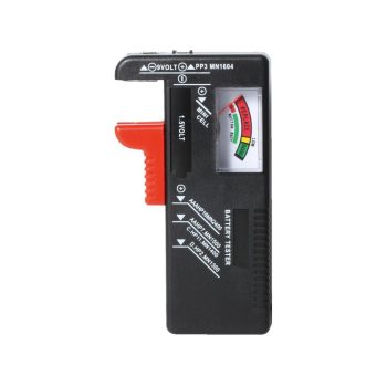   SOMOGYI Home ET 3 elemteszter, gombelemek, rúdelemek és 9 V-os telepek ellenőrzéséhez, egyszerű és gyors, áttekinthető kezelés