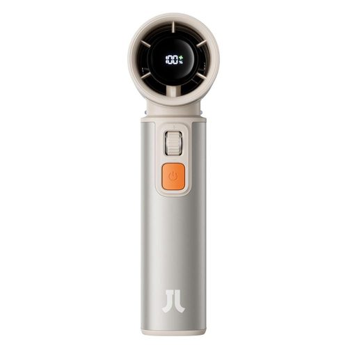 SOMOGYI JisuLife FA55 Brown kézi ventilátor, 9000mAh akkumulátor, LED kijelző, negatív  ion légtisztítás, barna