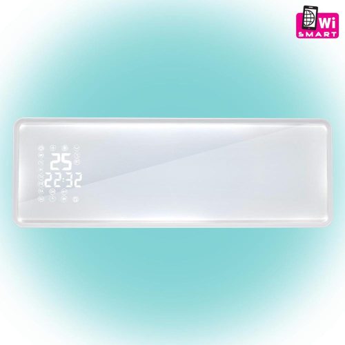 SOMOGYI Home FKF 54203 fali SMART ventilátoros fűtőtest, 1000W/2000W, távirányító, üveg előlap, fehér