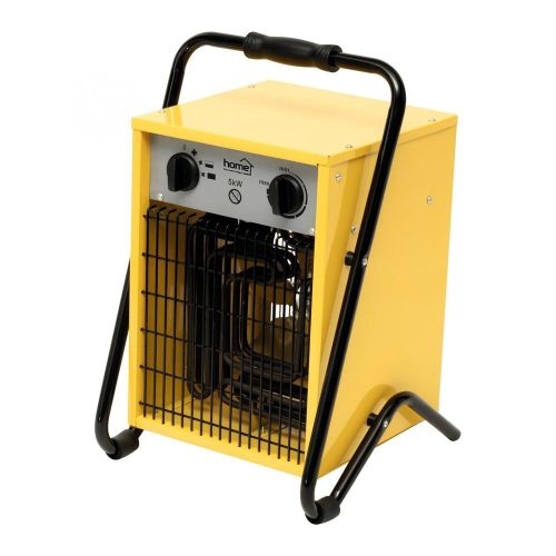 SOMOGYI Home FKI 50 hordozható elektromos ventilátoros ipari fűtőtest, 2500W/5000W, IPX4 védelem