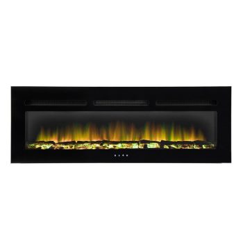   SOMOGYI Home FKKI 06 beépíthető vagy falra szerelhető elektromos látványkandalló, 1000W/2000W, heti program, távirányító