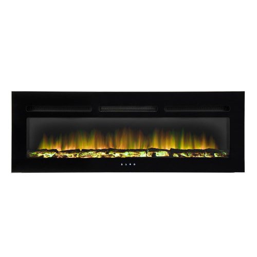 SOMOGYI Home FKKI 06 beépíthető vagy falra szerelhető elektromos látványkandalló, 1000W/2000W, heti program, távirányító