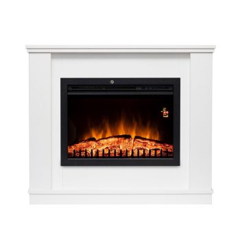   SOMOGYI Home FKKF 01 + FKKI 03 KIT FKK Bora Bora beépíthető elektromos látványkandalló kerettel, fehér