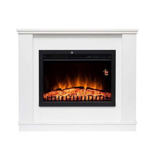 SOMOGYI Home FKKF 01 + FKKI 03 KIT FKK Bora Bora beépíthető elektromos látványkandalló kerettel, fehér