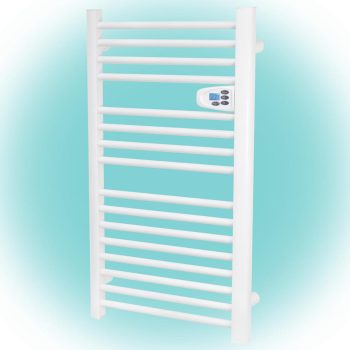   SOMOGYI Home FKTW 501 fali elektromos törölközőszárító, 500W, LCD, fehér