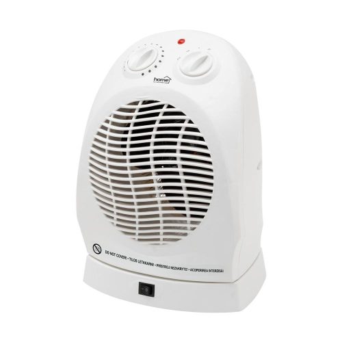 SOMOGYI Home FK 1/O hordozható elektromos ventilátoros fűtőtest, 1000W/2000W, oszcillálás, fehér