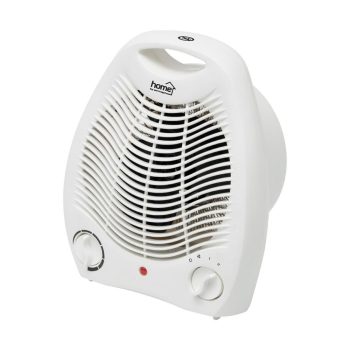   SOMOGYI Home FK 1 hordozható elektromos ventilátoros fűtőtest, 1000W/2000W, fehér