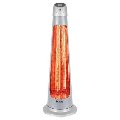 SOMOGYI Home FK 252 álló elektromos karbon és halogén kombinált fűtőtest, 1200W/1200W, IPX4 védelem, távirányító, ezüst