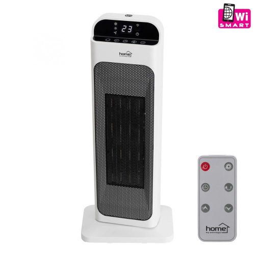 SOMOGYI Home FK 53 álló elektromos smart kerámia fűtőtest, 1000W/2000W, oszcillálás, távirányító, fehér