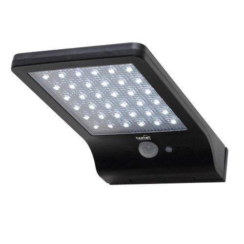 SOMOGYI Home FLP300SOLAR napelemes LED reflektor, 300 lm, PIR mozgásérzékelő, 120° 5m, 36 db hidegfehér SMD LED, energiatakarékos, műanyag, IP44