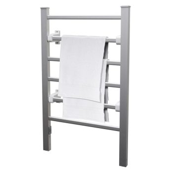   SOMOGYI Home FTW 2 álló vagy falra szerelhető fűtött elektromos törölközőszárító, 100W, IPX1 védelem