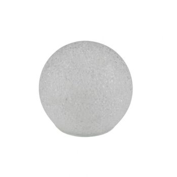   SOMOGYI Home GLE 12/WW EVA gömb dekoráció, 1db melegfehér LED, beltéri kivitel, 12 cm-es átmérő, elemes tápellátás