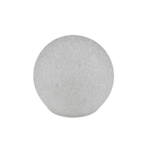 SOMOGYI Home GLE 12/WW EVA gömb dekoráció, 1db melegfehér LED, beltéri kivitel, 12 cm-es átmérő, elemes tápellátás