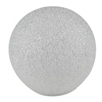   SOMOGYI Home GLE 20/WW, EVA gömb dekoráció, rugalmas alapanyag, 2 db LED, 20 cm átmérő