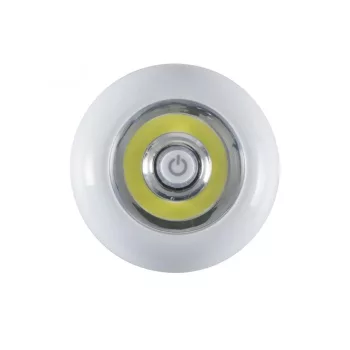   SOMOGYI Home GL 05 elemlámpa, 1 x 3 W COB LED, 4200 K, hidegfehér, nyomógombos, öntapadós felület