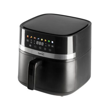   SOMOGYI Home HGAF8 digitális air fryer, forrólevegős fritőz, 8 liter kapacitás, 2000 W, hőmérsékleti tartomány 80 – 200 °C