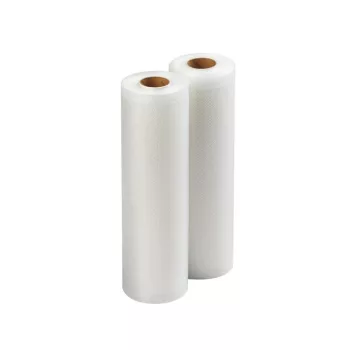   SOMOGYI Home HGF28500 vákuumfólia tekercs, 28x500cm, 2 tekercs, PE+szilikon, méretre vágható, fagyasztható, mikrózható