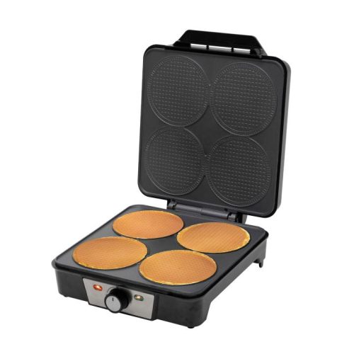 SOMOGYI Home HGOS4 ostyasütő és sajtos tallér sütő, 1200 W, rozsdamentes burkolat, jelzőfények, 160–235 °C