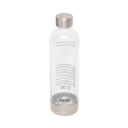 SOMOGYI Home HGSZG1000P vizes palack, HGSZG1000 szódagéphez, BPA mentes, PET műanyag, rozsdamentes acél fedő és talp, 1 L, 850 ml szénsavasítható