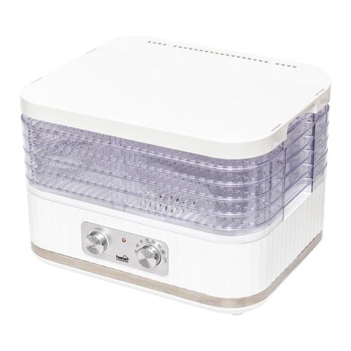SOMOGYI Home HG ASZ 5 aszaló, 35-70°C között állítható hőmérséklet, 5 tálca, töltőtömeg 3,5 kg, 250 W, fehér