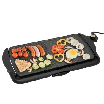   SOMOGYI Home HG GR 03 asztali grill, teljesítmény 2000 W, tapadásmentes felület, zsírgyűjtő fiók