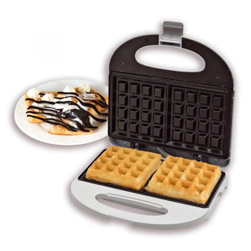 SOMOGYI Home HG GS 21 gofrisütő, teljesítmény 750 W, tapadásmentes sütőfelület, egyszerre két gofri készíthető