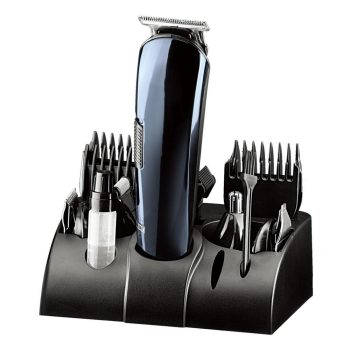   SOMOGYI Home HG HS 12 haj- és testszőrnyíró készlet, vezetékes és vezeték nélküli használat, 5 cserélhető fej, 7 műanyag fésű, Li-ion akkumulátor