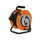 SOMOGYI Home HJR 25-3 kábeldob, 22 + 3 m,  IP44-es védelem, H05RR-F 3G1,5 mm2 gumírozott kábel,  védőkapcsoló, max. 3500 W, fém talp, kültérre is