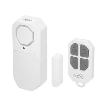   SOMOGYI Home HS12 ajtó és ablakriasztó, távirányítható, 4 in 1 multifunkciós védelem, belépésjelző, nyitvahagyott ajtó figyelmeztetés, szabályozható hangerő