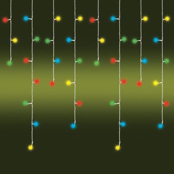   SOMOGYI LED-es jégcsap fényfüggöny, 8 programos, 10m, IP44, 230V
