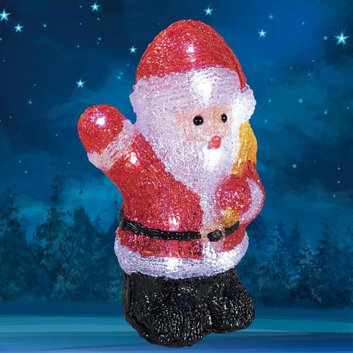 SOMOGYI Home KDA 11 akril mikulás, 16 db LED, IP44, színes, kültéri, beltéri
