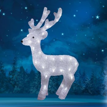   SOMOGYI Home KDA 30 akril rénszarvas, 50 db LED, IP44, kültéri, beltéri