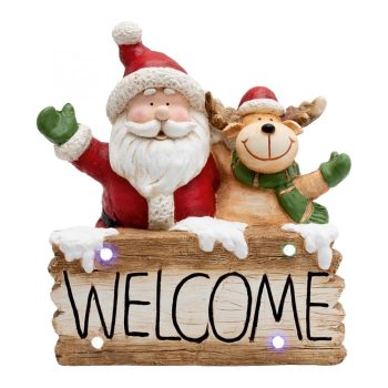 SOMOGYI LED-es kerámia figura, WELCOME