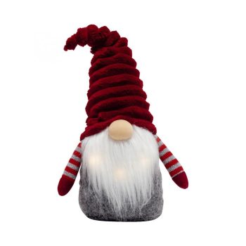   SOMOGYI Home KDD 41 manó dekoráció, 3 db villogó LED, szövet, plüss