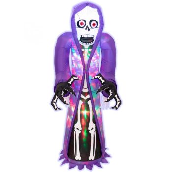   SOMOGYI Home KD 150 CS felfújható halloween csontváz, 152 cm, belső LED projektorral, beépített ventilátor, kül- és beltéri