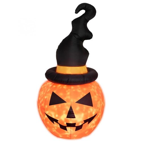 SOMOGYI Home KD 180 T felfújható halloween tök, 183 cm, belső LED projektorral, beépített ventilátor, kül- és beltéri